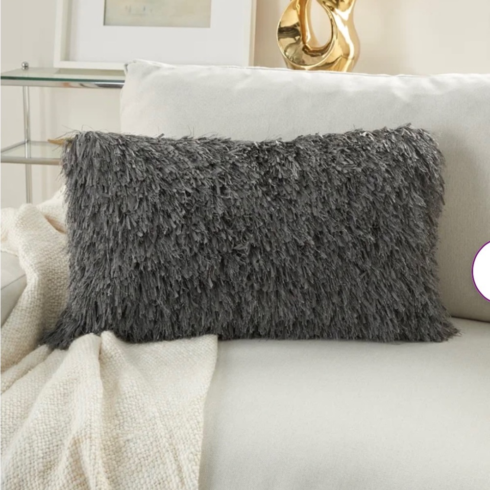 Chic Shag Lumbar Pillow